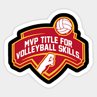 mvp title for volleyball skills Sticker